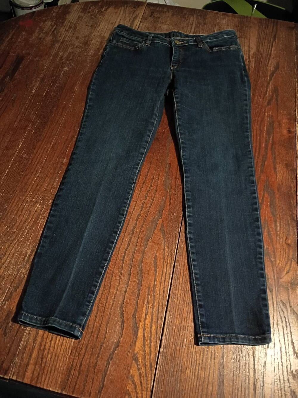 Michael Kors Jeans Size 8 Skinny Slim Straight Blue Denim Ankle Stretch